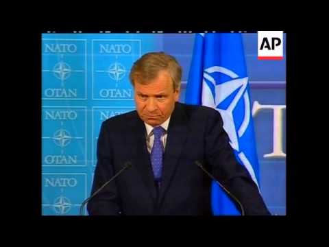 Ющенко та Буш у комісії Україна-НАТО, прес